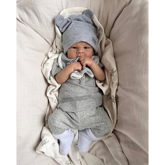 ❤️  inch Baby Boy Doll Full Body Silicone Eyes Open Soft Vinyl - Picture 6 of 8